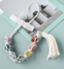 Wall Hanging Chakra Rough Stones with Selenite