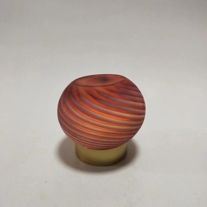 Glass Table Lamp with Battery Box for Home Decoration