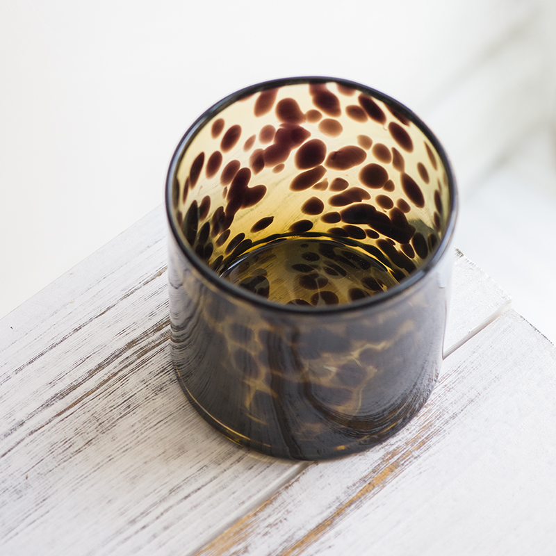 Handmade Mouth-Blown Glass Tealight Candleholder