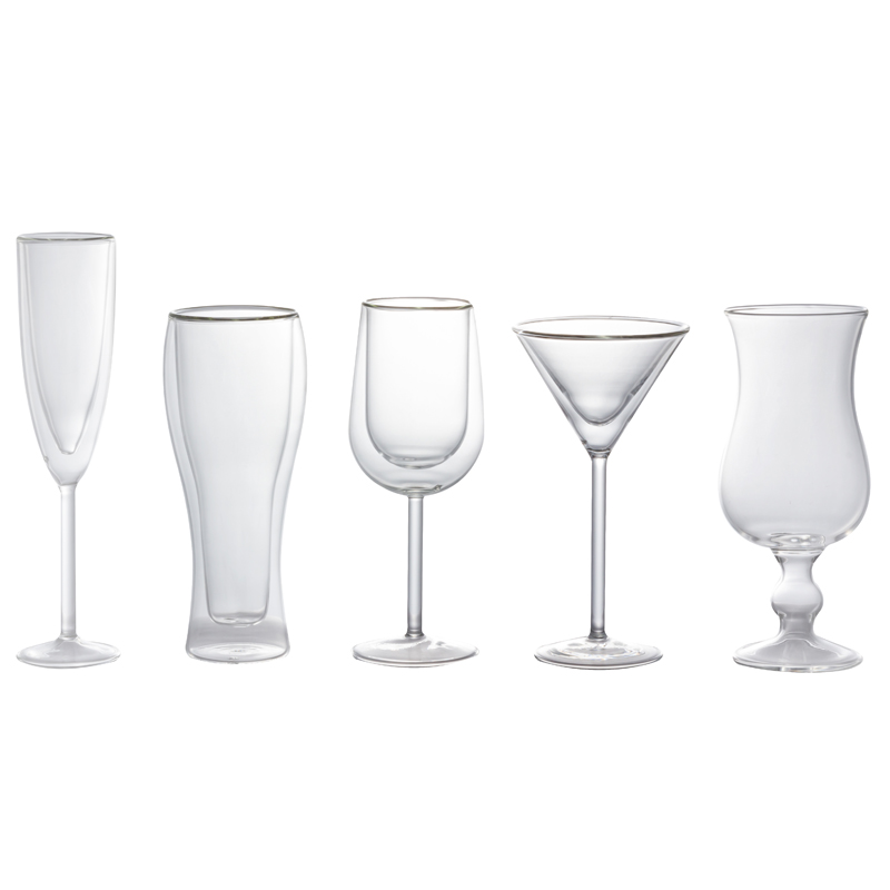 Double Wall Coffee Glass with Handle