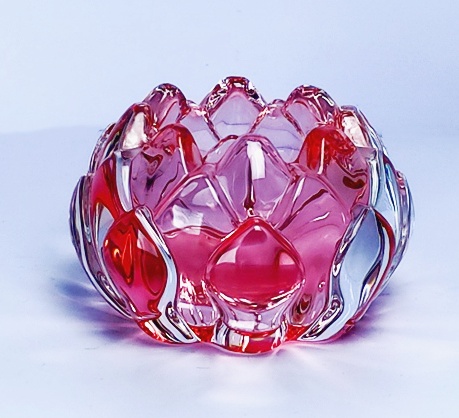 Flower Glass Candle Holder