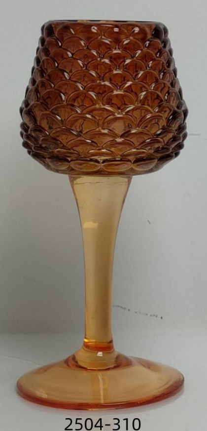 Pinecone Glass Candle Holder