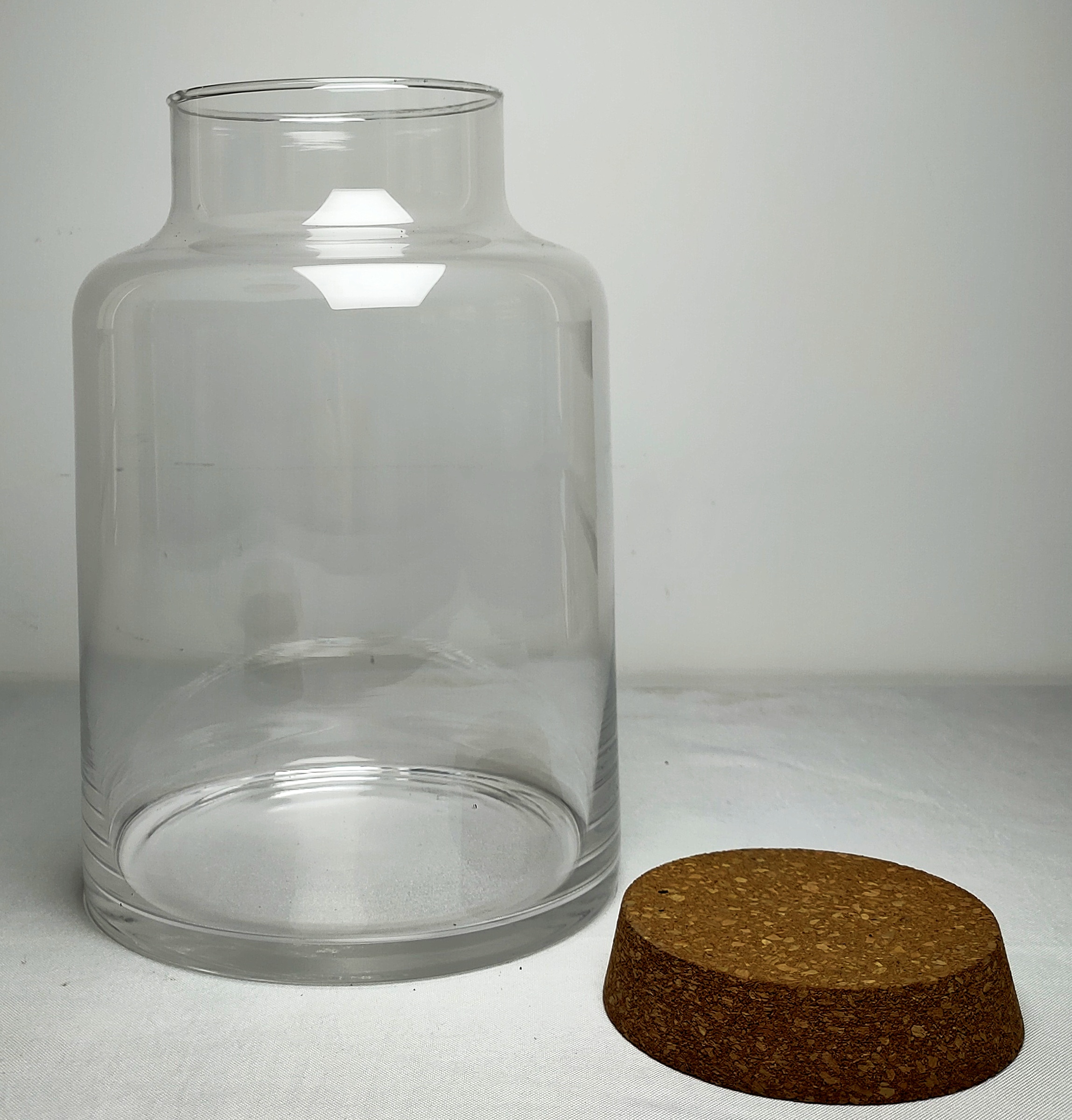 Glass Storage Jar with Cork Lid