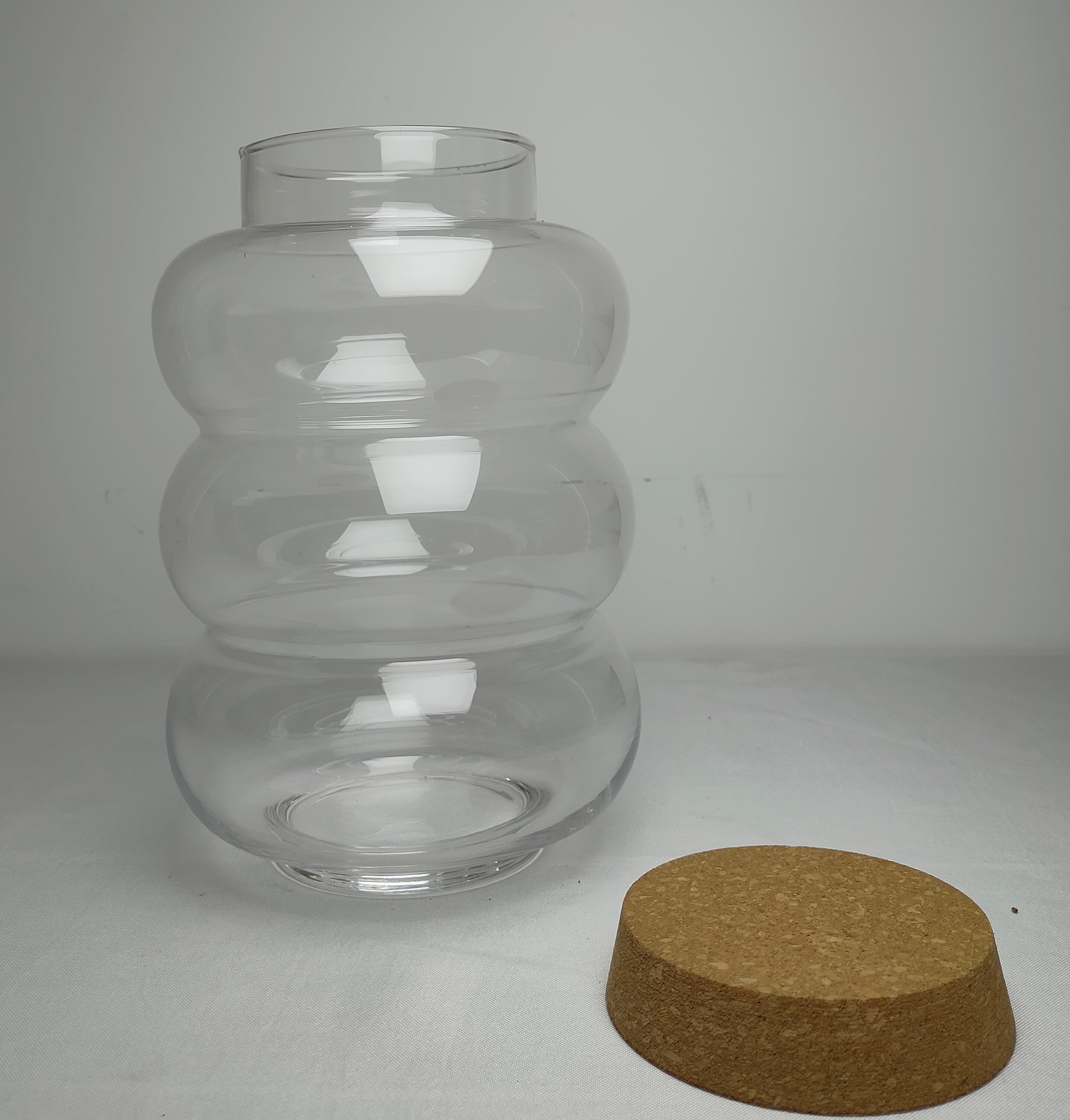 Glass Storage Jar with Cork Lid