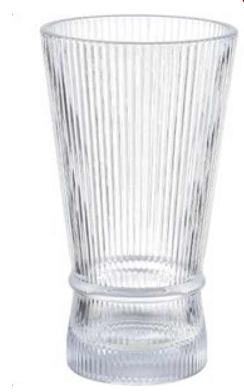 Ribbed Beer Glass
