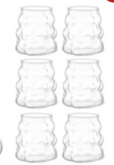 Clear Borosilicate Drinking Glass