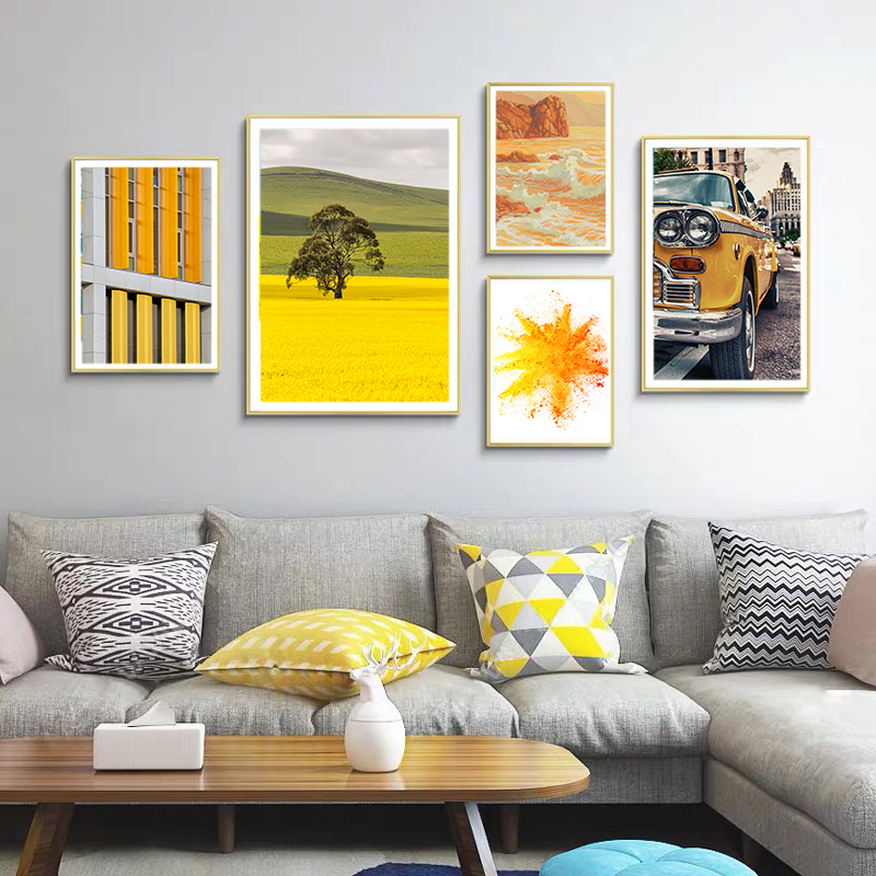 Set of 5 MDF Picture Frames Assorted Sizes