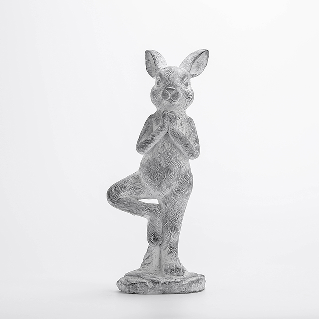 Nature's Gallery Resin Brown Rabbit Statue