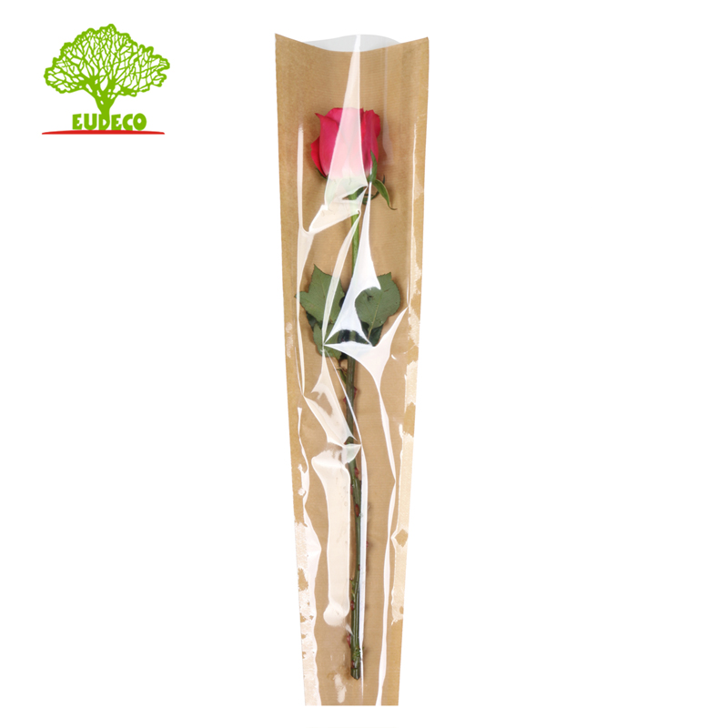 BOPP/PLA Kraft Rose Sleeve