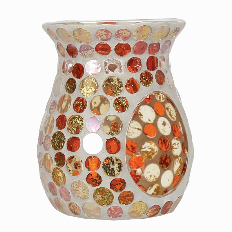 Mosaic Glass Tealight Incense Burner