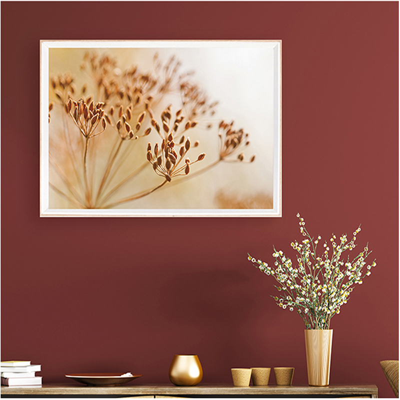 Framed Flower Landscape Canvas Painting Wall Art