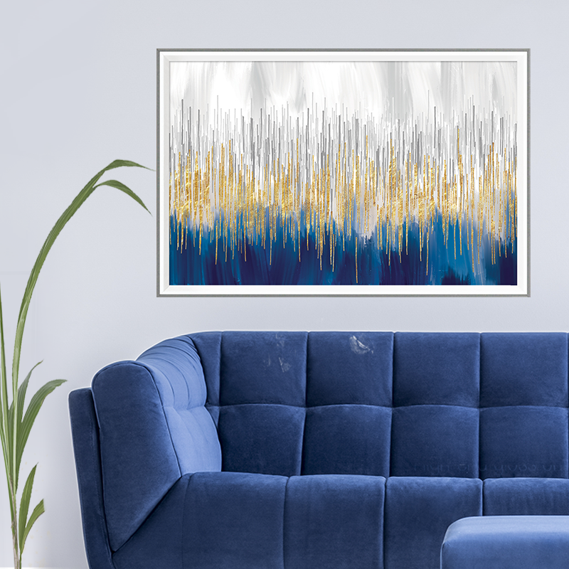 Modern Abstract Living Room Canvas Art Picture Frame