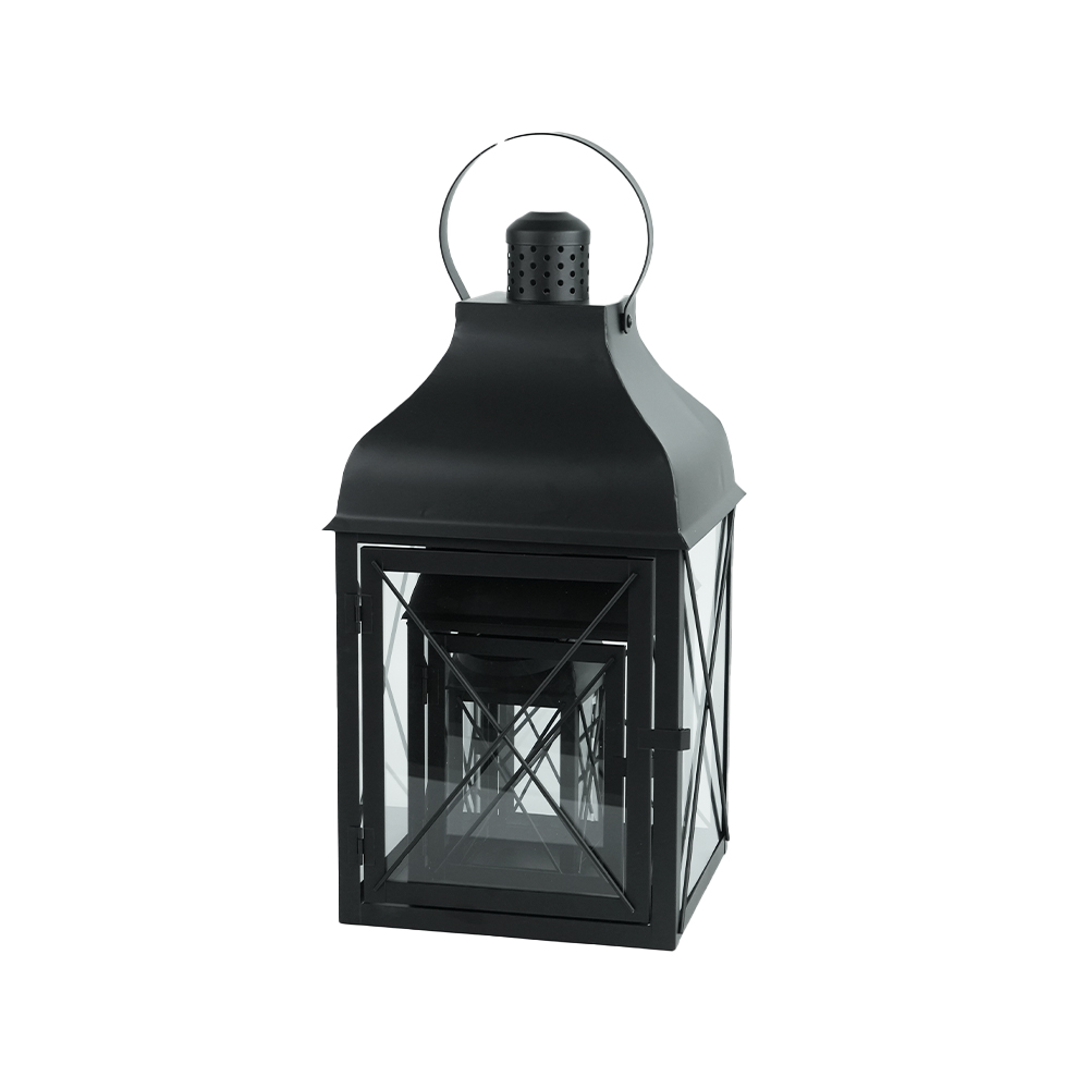 Set of 3 Classic Metal Lanterns for Home and Garden Decor