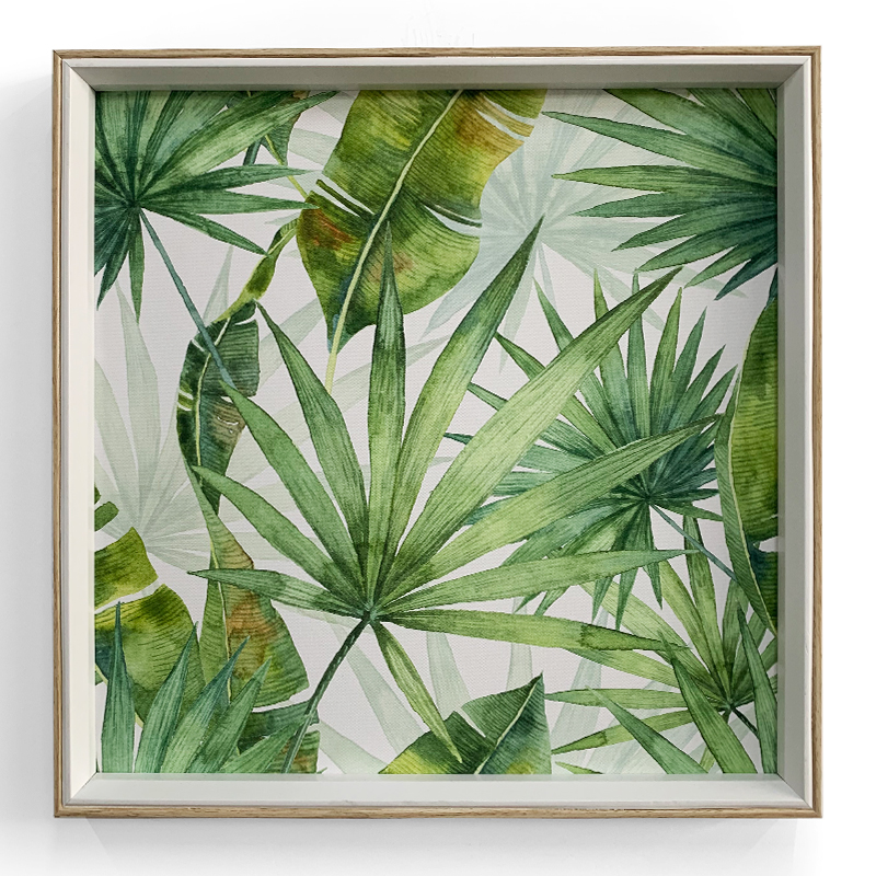Green Concept Double Color Framed Wall Art Painting