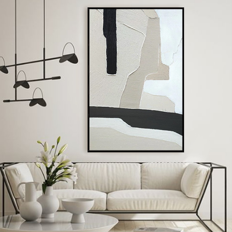 Abstract Design Heavy Handpainted Textured Canvas Wall Art