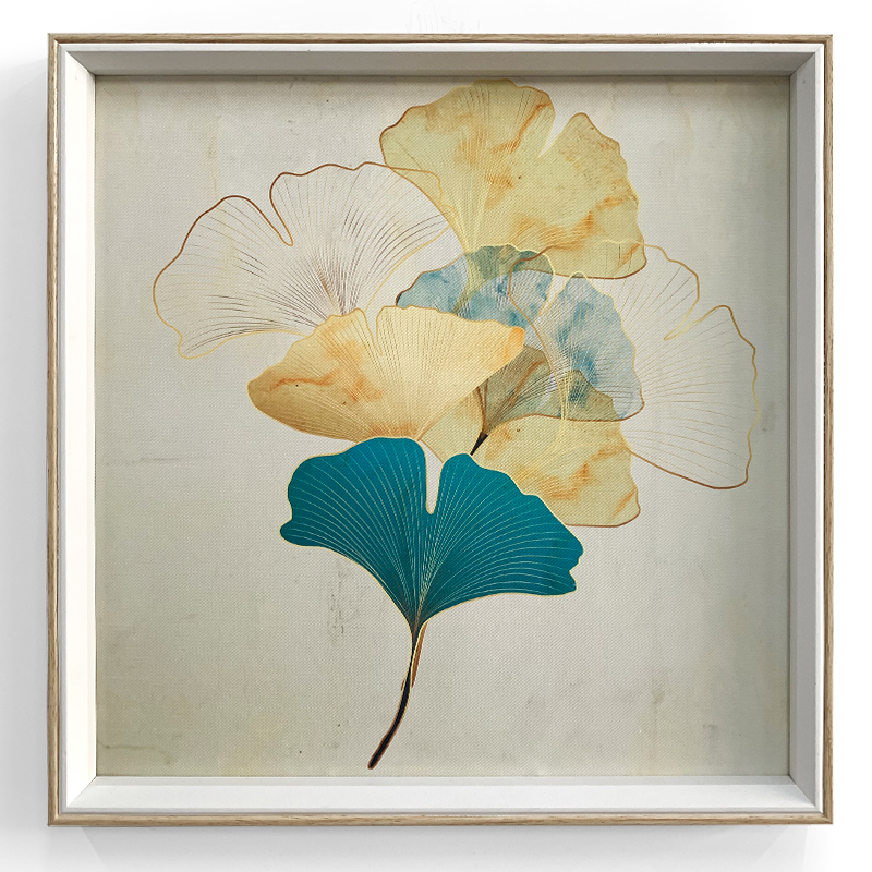 ArtCombo Wall Art Framed Watercolor Floral Botanical Print