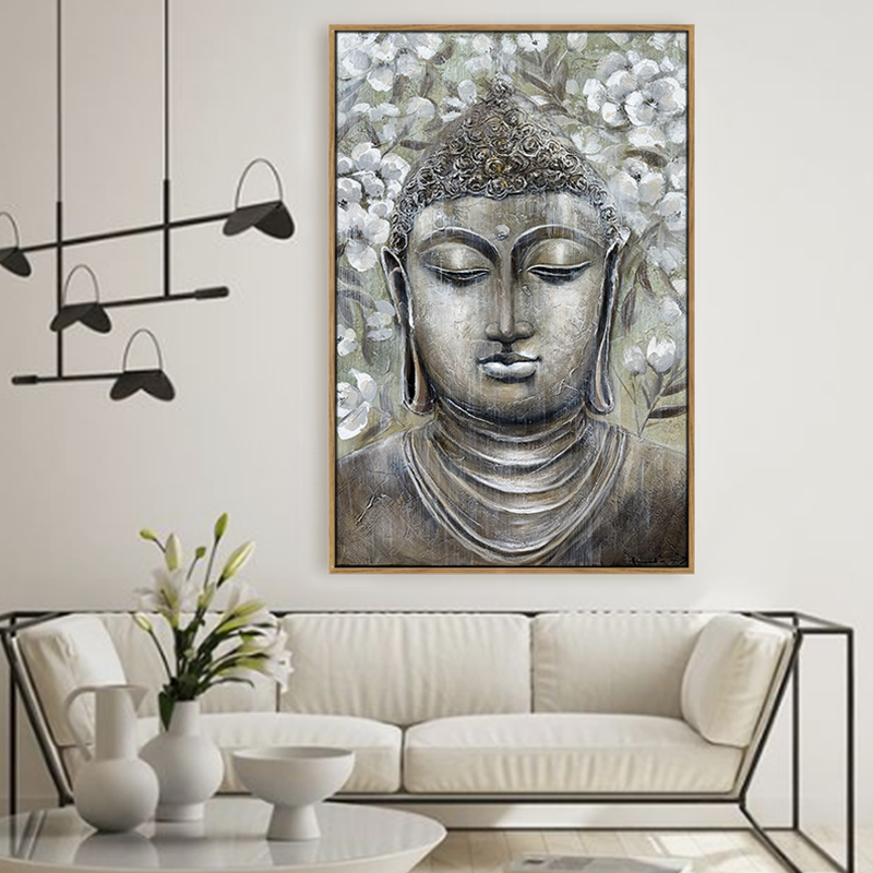 Textured Framed Canvas Art - Great Wall Design