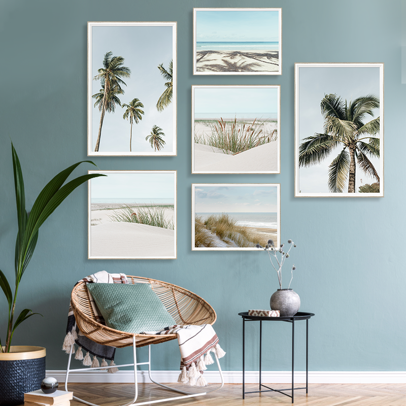 Double Color Framed Canvas Wall Art