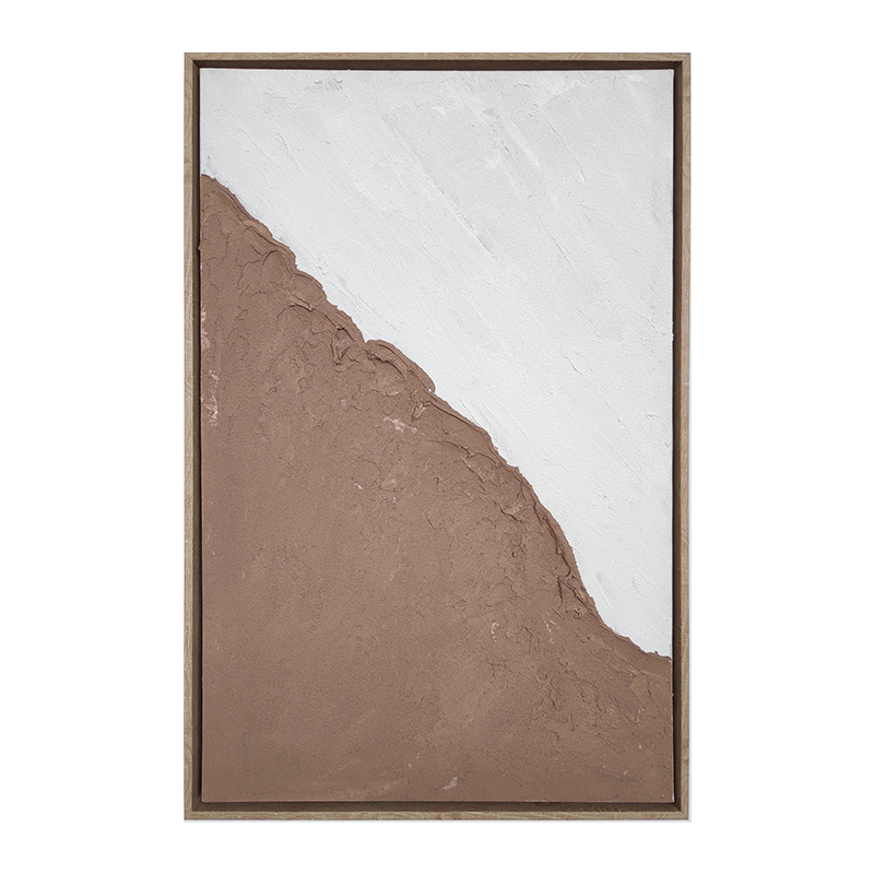 Coastal Texture Hand-Painted Great Wall Framed Canvas Art