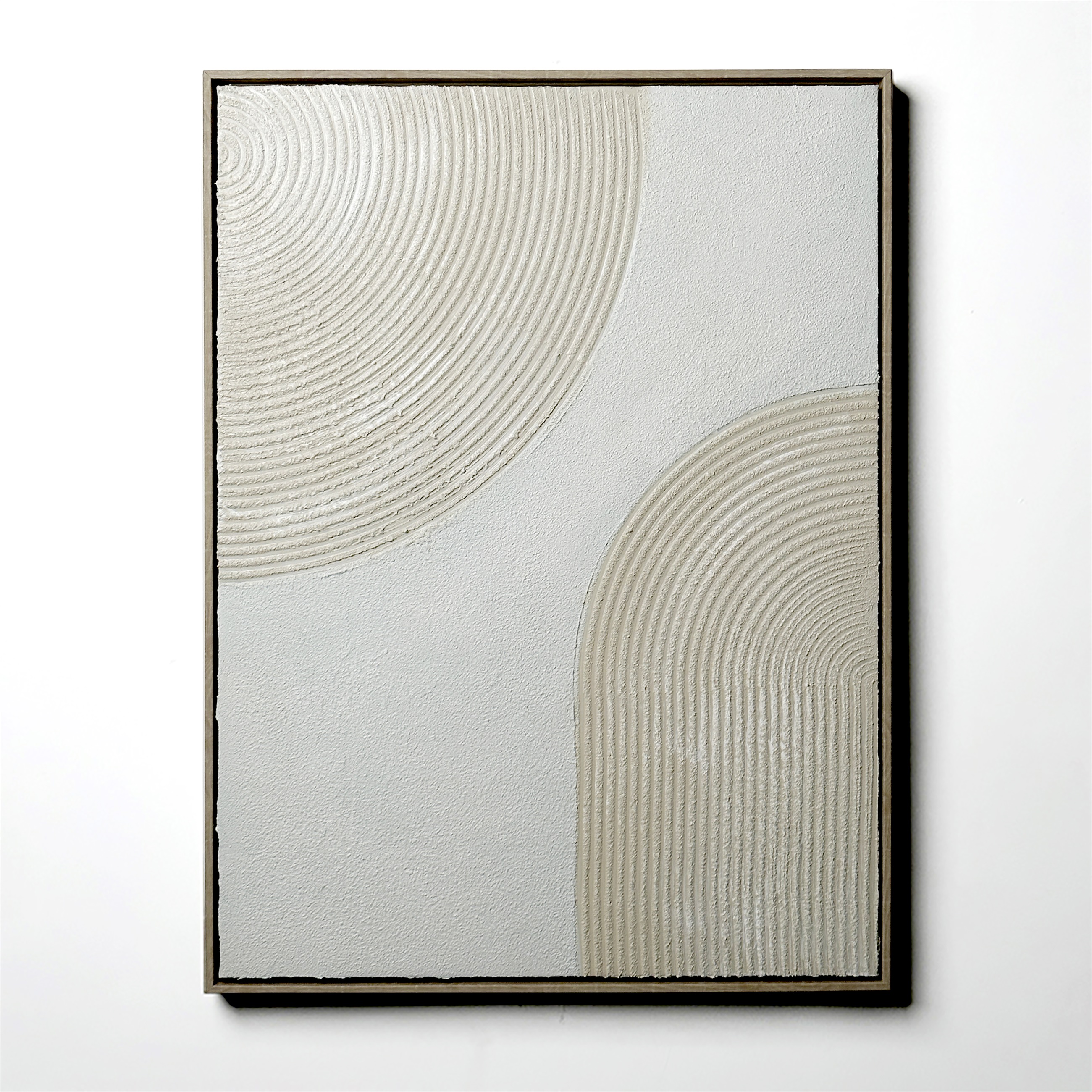 Coastal Texture Handpainted Great Wall Framed Canvas Art