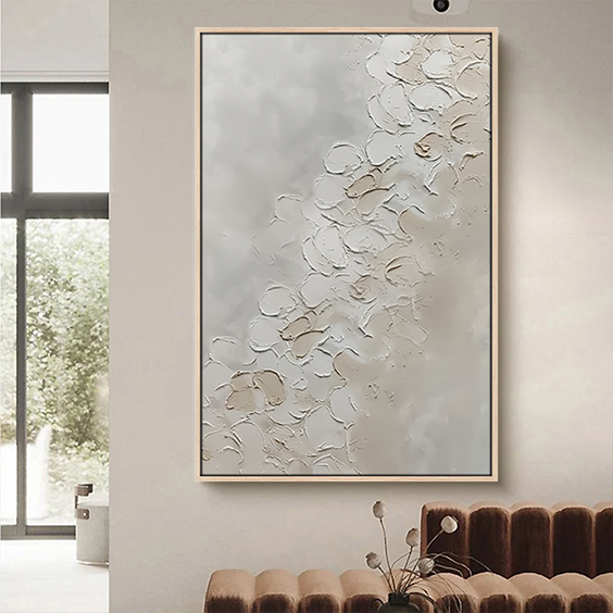 Sea Wave Abstract Handpainted Textured Wall Art