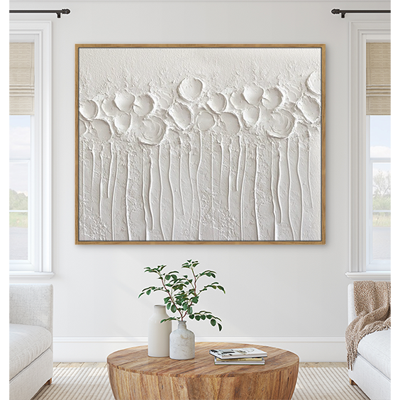 3D Textured Hand Made Framed Canvas Wall Art