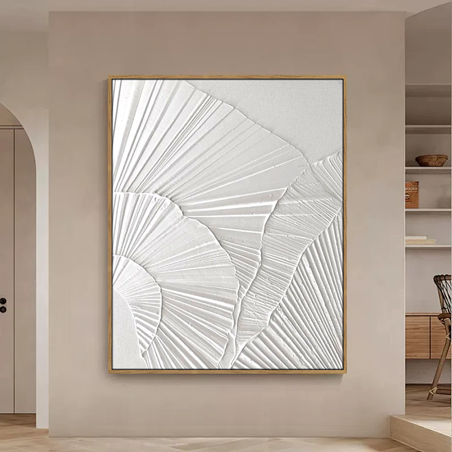 Abstract Floral Handpainted Textured Canvas Wall Art