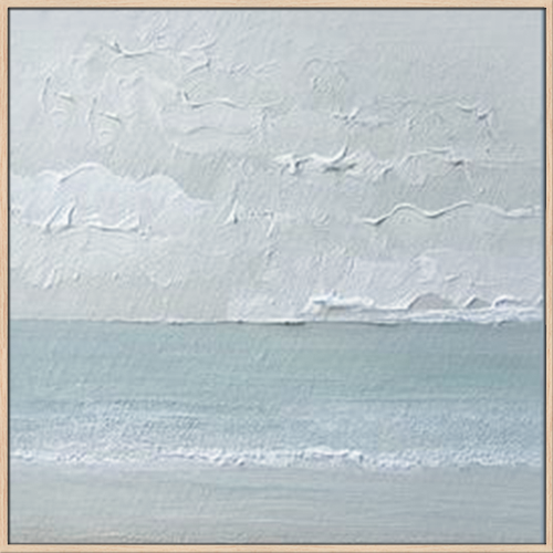 Abstract Blue Sea 3D Textured Hand Made Canvas Wall Art