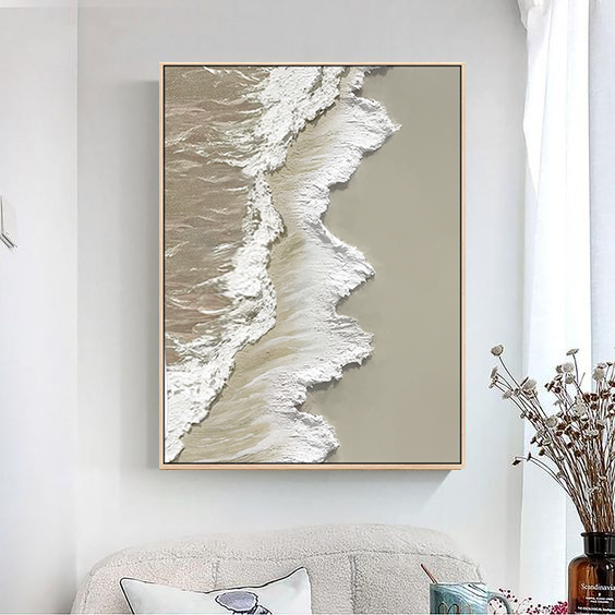 3D Textured Hand Made Framed Canvas Wall Art