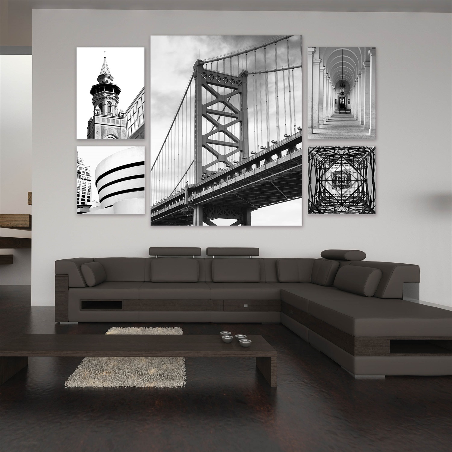 Beach Design Canvas Wall Art Set of 5