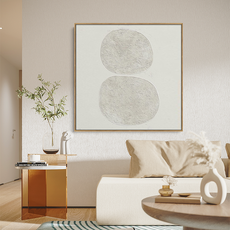 Framed Handpainted Canvas Wall Art Decoration
