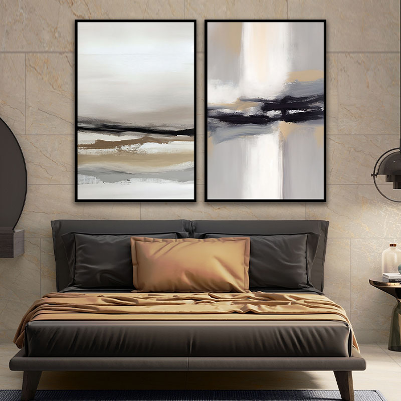 Modern Abstract Living Room Framed Wall Art
