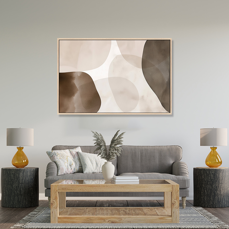 Modern Abstract Living Room Framed Wall Art