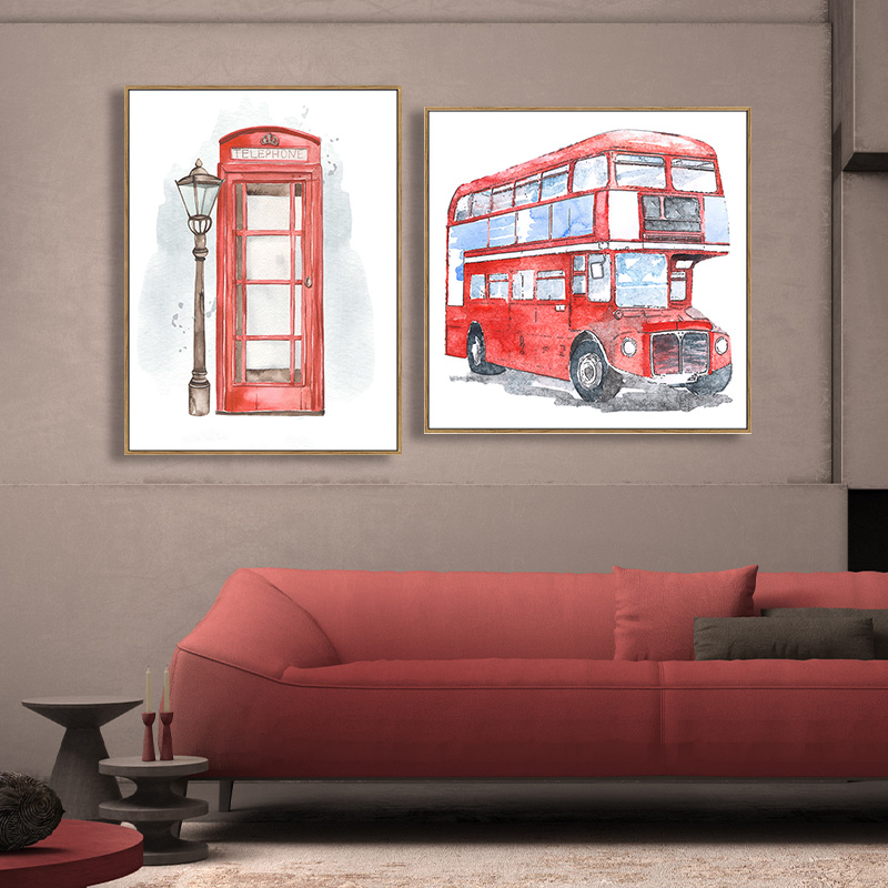 Modern Abstract Living Room Framed Wall Art