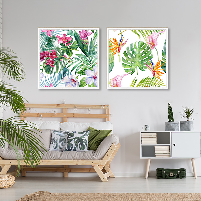 Double Color Framed Wall Art Decoration