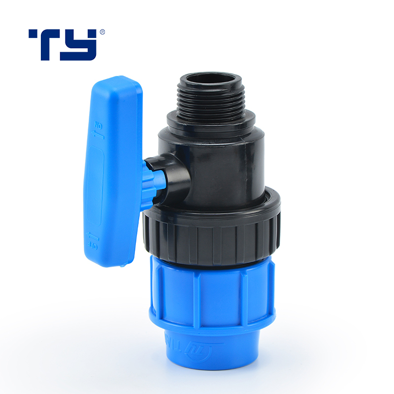 Polypropylene PP Male Thread Elbow Compression Fitting