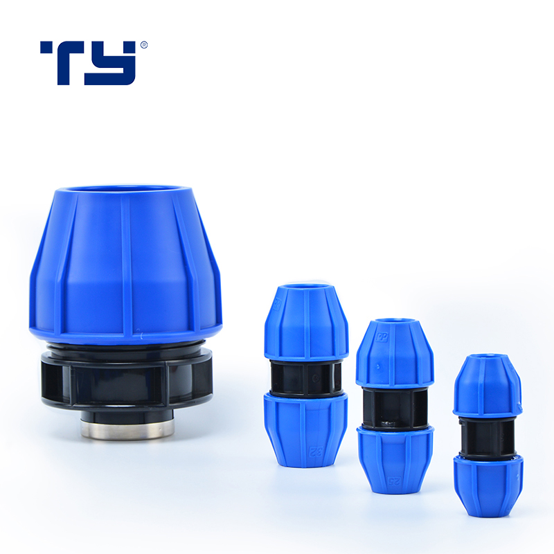 PP Plastic Pipe Compression Fittings 20-110mm