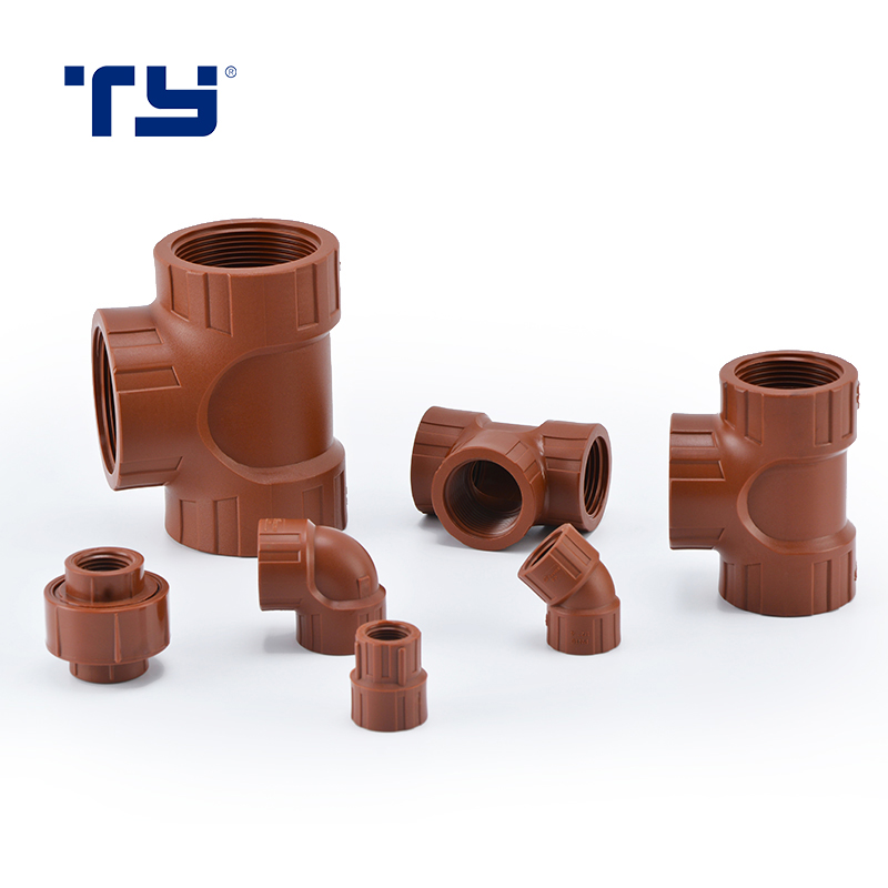 PPH Plastic 45 Degree Elbow Female Reducer Pipe Fitting