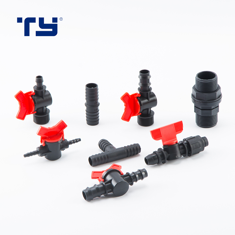 PP Plastic Pipe Compression Fitting Mini Valve