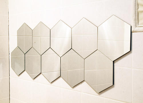 Modern Frameless Bathroom Oval Mirror with Hanging Hardware