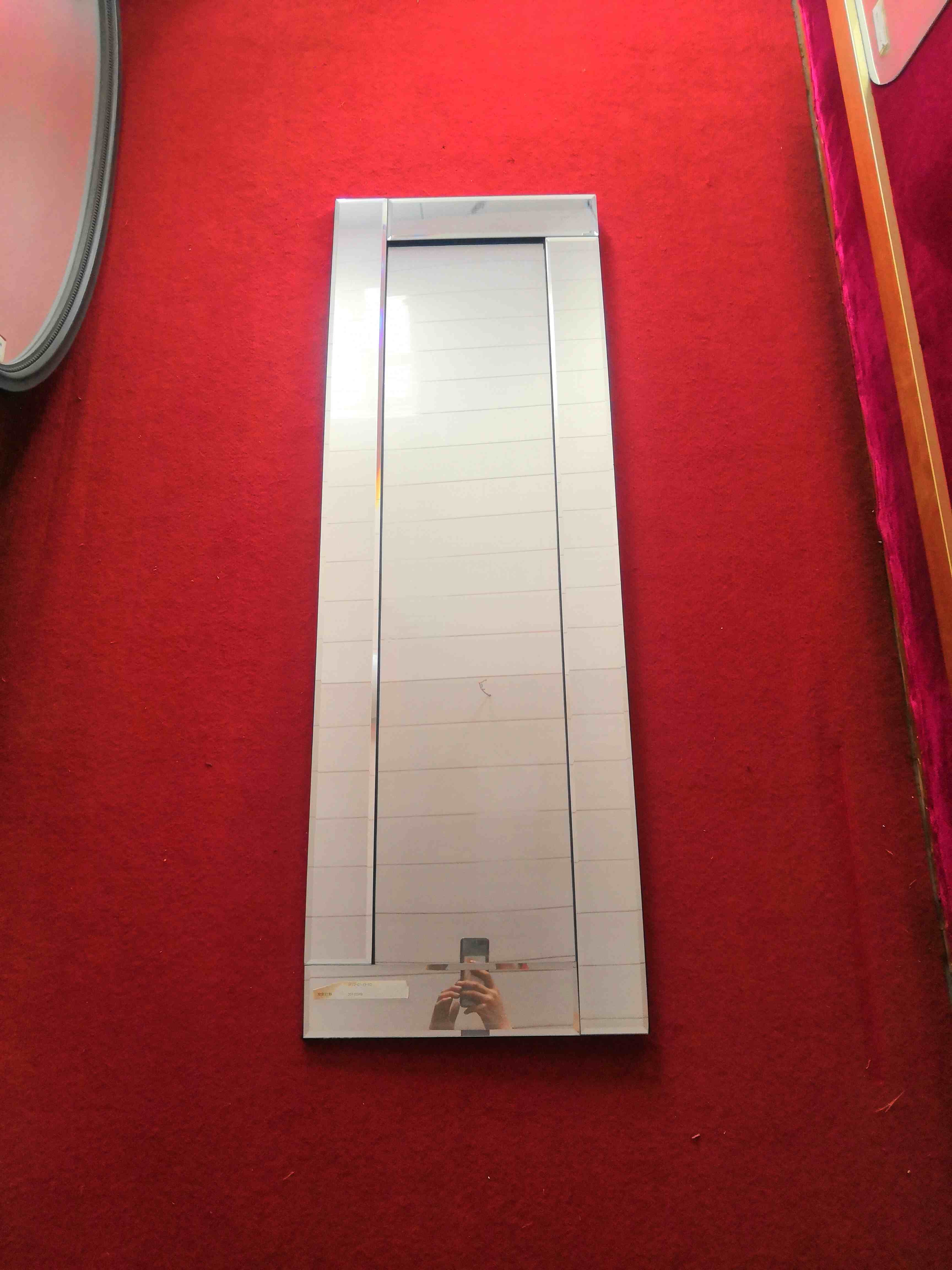Custom Handmade Glass Mirror with Frame