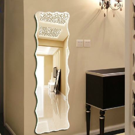 Beveled Frameless Glass Mirror