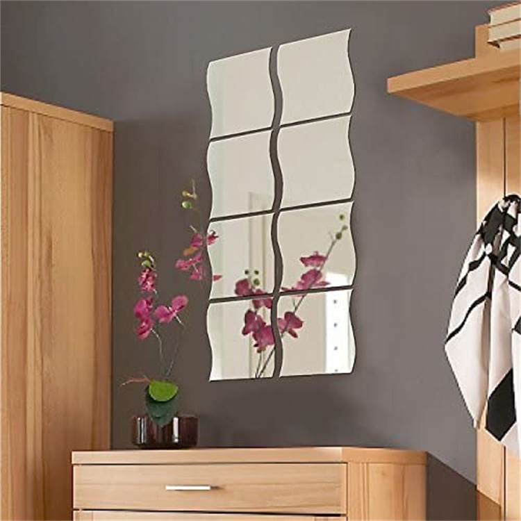 Frameless Beveled Wall Decorative Mirror Glass