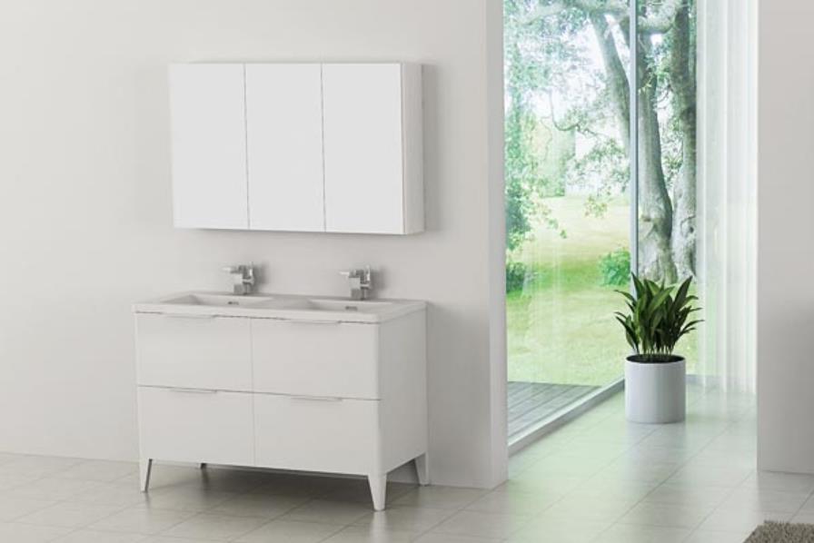 European Style Solid Wood Bathroom Vanity Cabinet