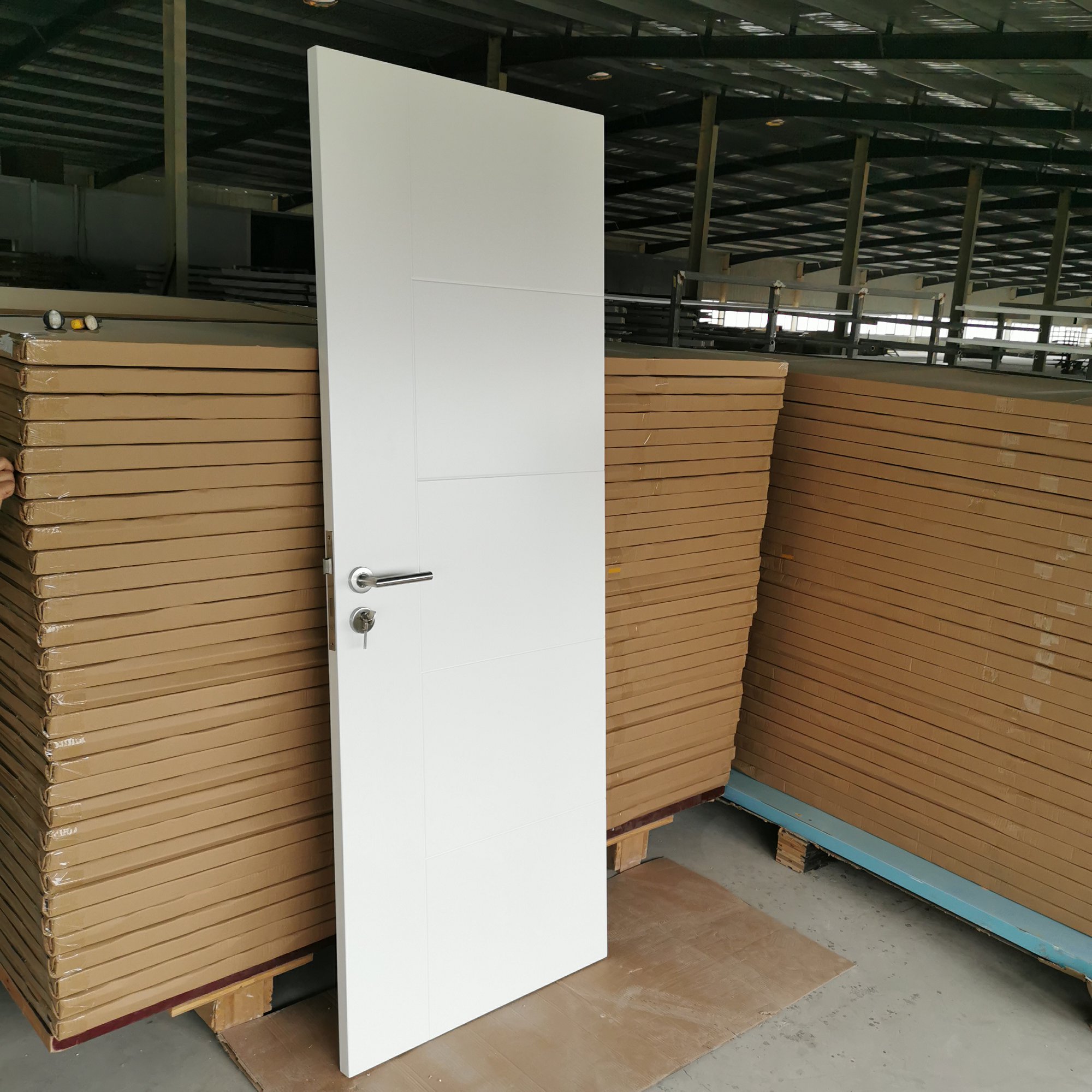 Interior Door White Lacquer Flat Style