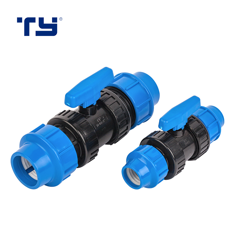 PP Ball Valves and Compression Fittings