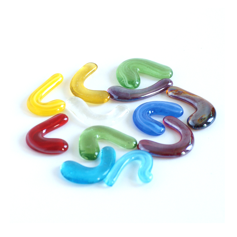 Colored Glass Shapes for Aquariums and Decoration