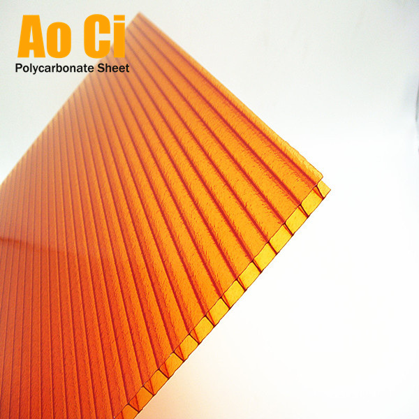 Frosted Orange PC Hollow Sheet Greenhouse