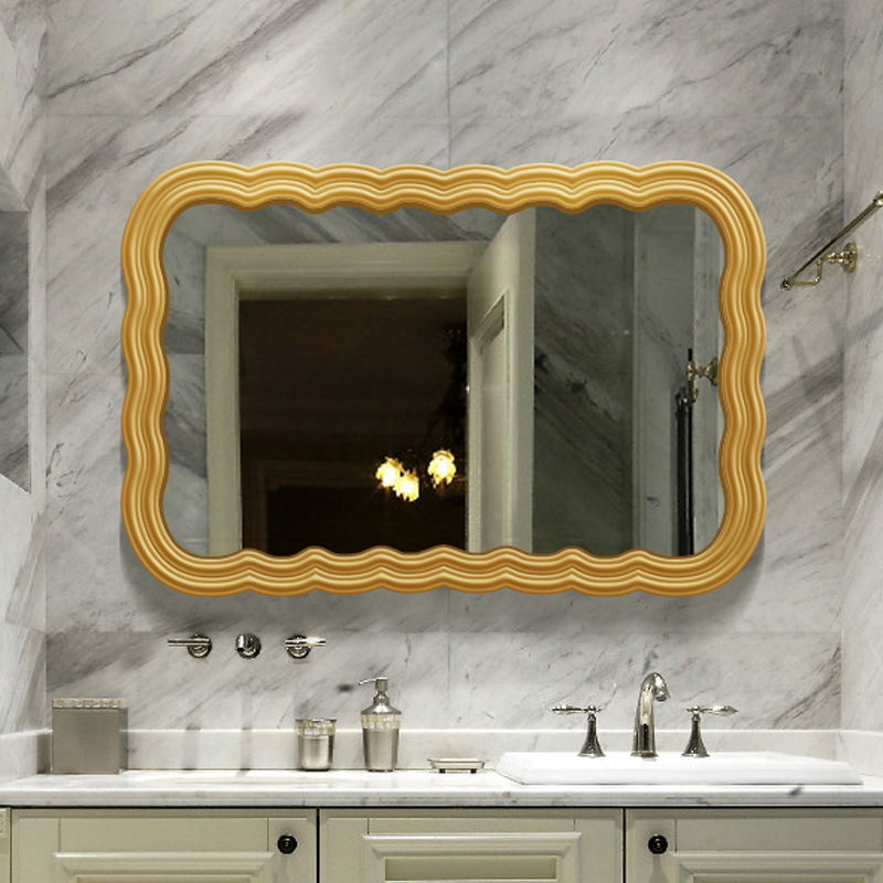Wave Radian Elegant Bathroom Wall Mirror