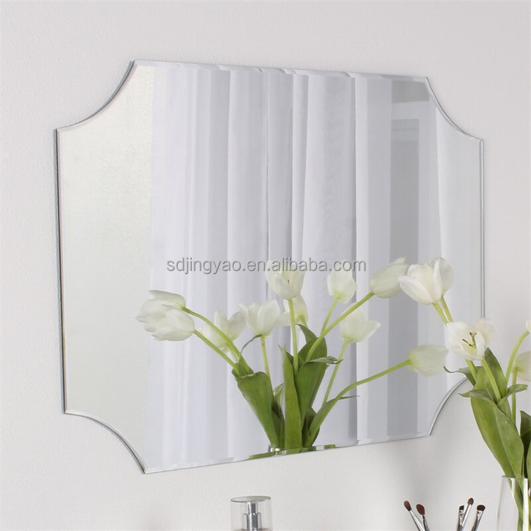 Geometric Wall-Mounted Octagonal Antique Vanity Mirror